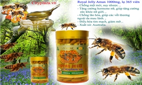 Sữa ong chúa Amax Úc Royal Jelly 1000mg hộp 365 viên